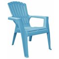 Adams Chair Kids Adirondack Pool Blue Polypropylene Frame Adirondack 8460-21-3731